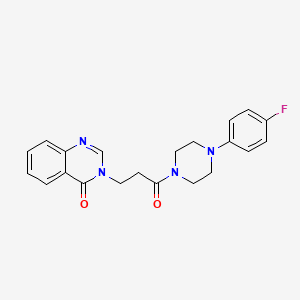 3-{3-[4-(4-fluorophenyl)-1-piperazinyl]-3-oxopropyl}-4(3H)-quinazolinone