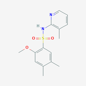molecular formula C15H18N2O3S B4464458 2-methoxy-4,5-dimethyl-N-(3-methyl-2-pyridinyl)benzenesulfonamide 