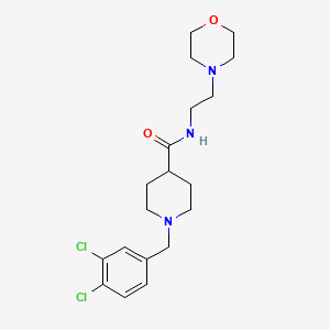 1-(3,4-dichlorobenzyl)-N-[2-(4-morpholinyl)ethyl]-4-piperidinecarboxamide