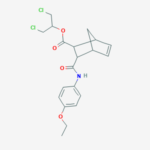 molecular formula C20H23Cl2NO4 B446450 1,3-Dichloropropan-2-yl 3-[(4-ethoxyphenyl)carbamoyl]bicyclo[2.2.1]hept-5-ene-2-carboxylate 