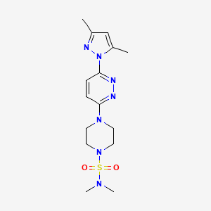 4-[6-(3,5-dimethyl-1H-pyrazol-1-yl)-3-pyridazinyl]-N,N-dimethyl-1-piperazinesulfonamide