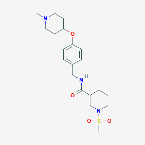 N-{4-[(1-methyl-4-piperidinyl)oxy]benzyl}-1-(methylsulfonyl)-3-piperidinecarboxamide