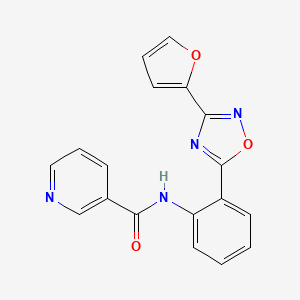 N-{2-[3-(2-furyl)-1,2,4-oxadiazol-5-yl]phenyl}nicotinamide