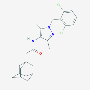 molecular formula C24H29Cl2N3O B446456 2-(1-adamantyl)-N-[1-(2,6-dichlorobenzyl)-3,5-dimethyl-1H-pyrazol-4-yl]acetamide 