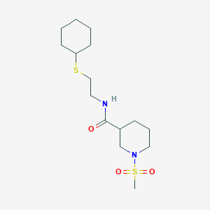N-[2-(cyclohexylthio)ethyl]-1-(methylsulfonyl)-3-piperidinecarboxamide