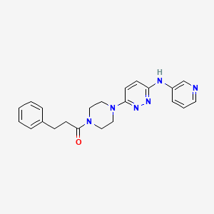 6-[4-(3-phenylpropanoyl)-1-piperazinyl]-N-3-pyridinyl-3-pyridazinamine