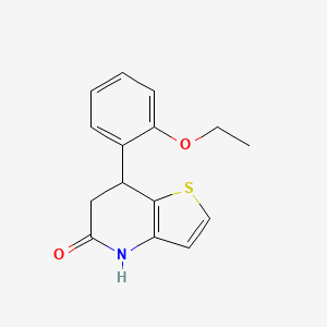 molecular formula C15H15NO2S B4464642 7-(2-ethoxyphenyl)-6,7-dihydrothieno[3,2-b]pyridin-5(4H)-one 