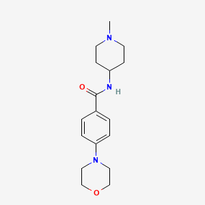 molecular formula C17H25N3O2 B4464646 N-(1-methyl-4-piperidinyl)-4-(4-morpholinyl)benzamide 