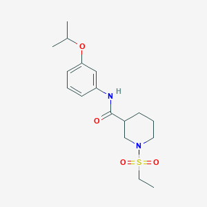molecular formula C17H26N2O4S B4464659 1-(ethylsulfonyl)-N-(3-isopropoxyphenyl)-3-piperidinecarboxamide 