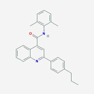 N-(2,6-dimethylphenyl)-2-(4-propylphenyl)quinoline-4-carboxamide