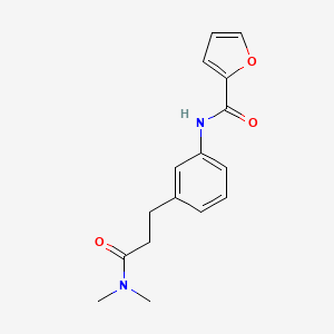 molecular formula C16H18N2O3 B4464732 N-{3-[3-(dimethylamino)-3-oxopropyl]phenyl}-2-furamide 