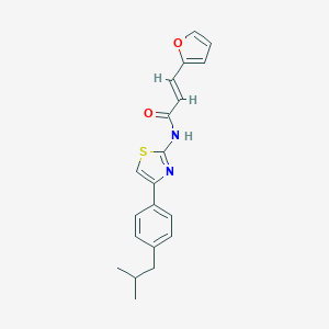 molecular formula C20H20N2O2S B446477 3-(2-furyl)-N-[4-(4-isobutylphenyl)-1,3-thiazol-2-yl]acrylamide 