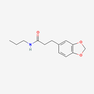 molecular formula C13H17NO3 B4464799 3-(1,3-benzodioxol-5-yl)-N-propylpropanamide 