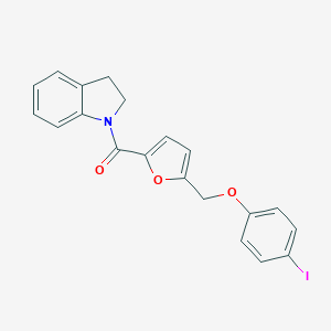 1-{5-[(4-Iodophenoxy)methyl]-2-furoyl}indoline