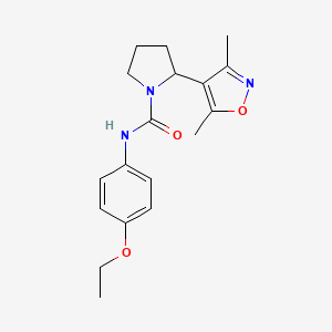 2-(3,5-dimethyl-1,2-oxazol-4-yl)-N-(4-ethoxyphenyl)pyrrolidine-1-carboxamide