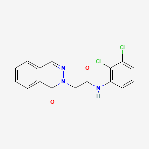 molecular formula C16H11Cl2N3O2 B4464827 N-(2,3-dichlorophenyl)-2-(1-oxo-2(1H)-phthalazinyl)acetamide 