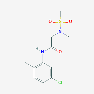 molecular formula C11H15ClN2O3S B4464852 N-(5-chloro-2-methylphenyl)-2-[methyl(methylsulfonyl)amino]acetamide 