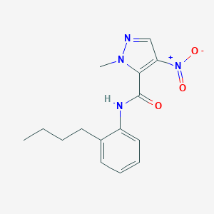 N-(2-butylphenyl)-1-methyl-4-nitro-1H-pyrazole-5-carboxamide