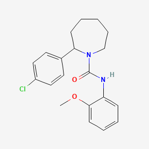 2-(4-chlorophenyl)-N-(2-methoxyphenyl)-1-azepanecarboxamide