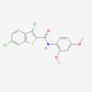 molecular formula C17H13Cl2NO3S B446488 3,6-dichloro-N-(2,4-dimethoxyphenyl)-1-benzothiophene-2-carboxamide 