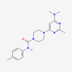 4-[6-(dimethylamino)-2-methylpyrimidin-4-yl]-N-(4-methylphenyl)piperazine-1-carboxamide