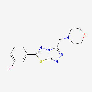 6-(3-Fluorophenyl)-3-(morpholin-4-ylmethyl)[1,2,4]triazolo[3,4-b][1,3,4]thiadiazole