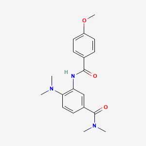 4-(dimethylamino)-3-[(4-methoxybenzoyl)amino]-N,N-dimethylbenzamide