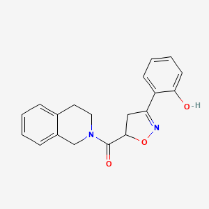 2-[5-(3,4-dihydro-2(1H)-isoquinolinylcarbonyl)-4,5-dihydro-3-isoxazolyl]phenol