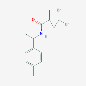 molecular formula C15H19Br2NO B446495 2,2-dibromo-1-methyl-N-[1-(4-methylphenyl)propyl]cyclopropanecarboxamide 