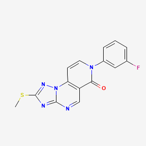 7-(3-fluorophenyl)-2-(methylthio)pyrido[3,4-e][1,2,4]triazolo[1,5-a]pyrimidin-6(7H)-one