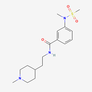 3-(N-METHYLMETHANESULFONAMIDO)-N-[2-(1-METHYLPIPERIDIN-4-YL)ETHYL]BENZAMIDE