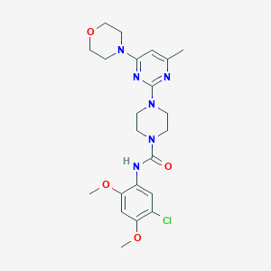 N-(5-chloro-2,4-dimethoxyphenyl)-4-[4-methyl-6-(4-morpholinyl)-2-pyrimidinyl]-1-piperazinecarboxamide