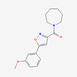 1-{[5-(3-methoxyphenyl)-3-isoxazolyl]carbonyl}azepane