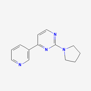 4-(Pyridin-3-yl)-2-(pyrrolidin-1-yl)pyrimidine