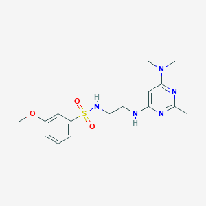 N-(2-{[6-(dimethylamino)-2-methyl-4-pyrimidinyl]amino}ethyl)-3-methoxybenzenesulfonamide