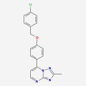 7-{4-[(4-chlorobenzyl)oxy]phenyl}-2-methyl[1,2,4]triazolo[1,5-a]pyrimidine