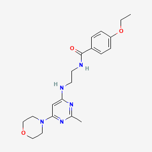 4-ethoxy-N-(2-{[2-methyl-6-(4-morpholinyl)-4-pyrimidinyl]amino}ethyl)benzamide