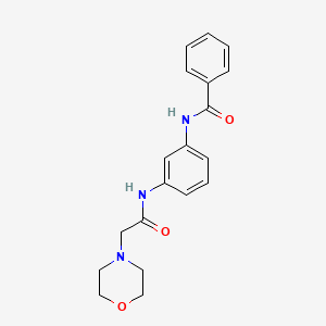 N-(3-{[2-(4-morpholinyl)acetyl]amino}phenyl)benzamide