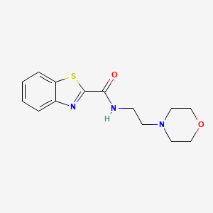 N-[2-(4-morpholinyl)ethyl]-1,3-benzothiazole-2-carboxamide