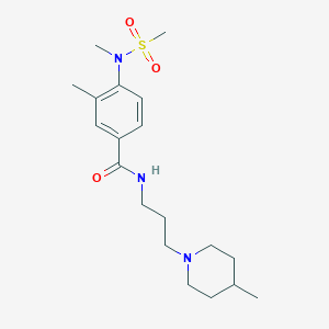 3-METHYL-4-(N-METHYLMETHANESULFONAMIDO)-N-[3-(4-METHYLPIPERIDIN-1-YL)PROPYL]BENZAMIDE