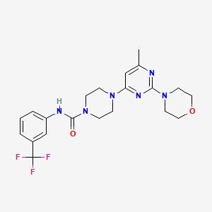 4-[6-Methyl-2-(morpholin-4-YL)pyrimidin-4-YL]-N-[3-(trifluoromethyl)phenyl]piperazine-1-carboxamide