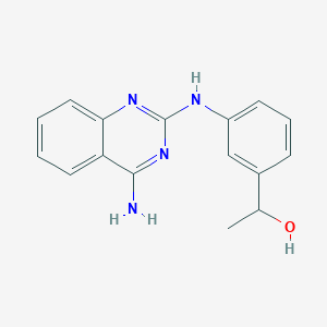 1-{3-[(4-amino-2-quinazolinyl)amino]phenyl}ethanol