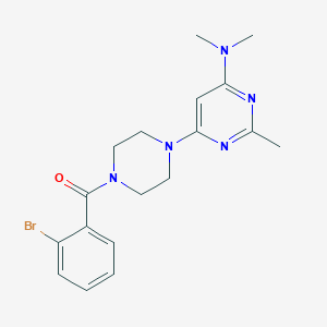 6-[4-(2-bromobenzoyl)piperazin-1-yl]-N,N,2-trimethylpyrimidin-4-amine