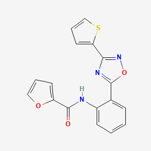 N-{2-[3-(2-thienyl)-1,2,4-oxadiazol-5-yl]phenyl}-2-furamide