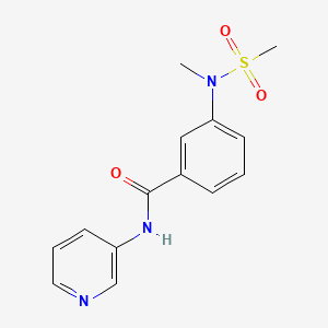 3-[methyl(methylsulfonyl)amino]-N-3-pyridinylbenzamide