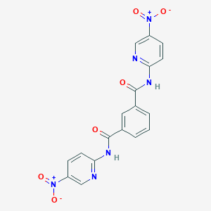molecular formula C18H12N6O6 B446523 N~1~,N~3~-bis{5-nitro-2-pyridinyl}isophthalamide 