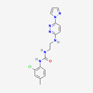 N-(2-chloro-4-methylphenyl)-N'-(2-{[6-(1H-pyrazol-1-yl)-3-pyridazinyl]amino}ethyl)urea