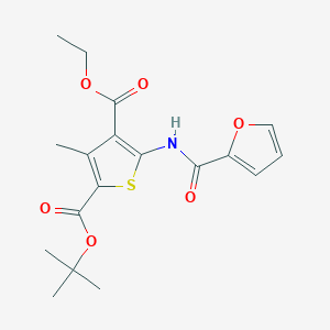 2-Tert-butyl 4-ethyl 5-(2-furoylamino)-3-methyl-2,4-thiophenedicarboxylate