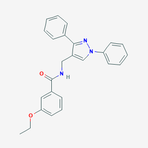molecular formula C25H23N3O2 B446555 N-[(1,3-diphenyl-1H-pyrazol-4-yl)methyl]-3-ethoxybenzamide 