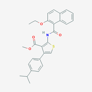 Methyl 2-[(2-ethoxy-1-naphthoyl)amino]-4-(4-isopropylphenyl)thiophene-3-carboxylate